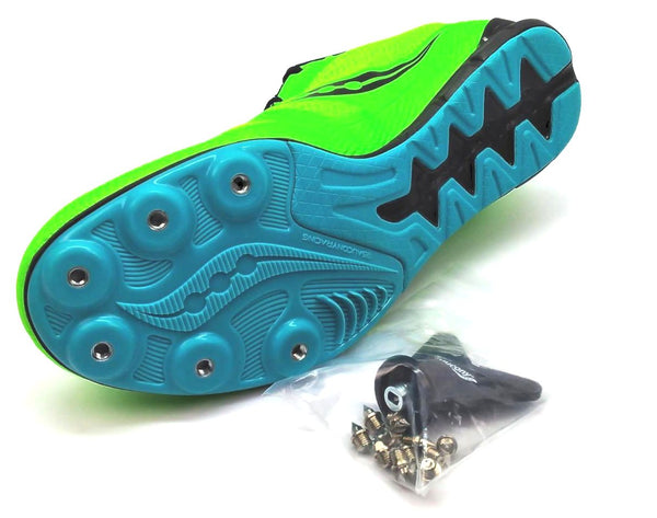 Saucony Vendetta 3 Men's Track Racing Running Shoes Athletic Spikes Lace Up