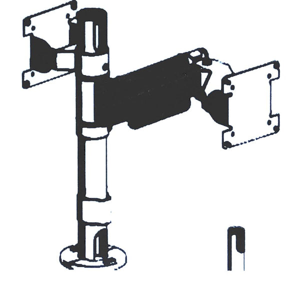 SpacePole POS Display Arm Mounting Kit 400mm VESA 75/100 NUGGS001-02