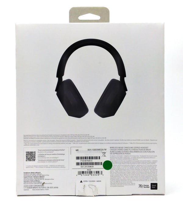Sony Wireless Headphones WH-1000XM5SA Active Noise-Cancellation Bluetooth Black