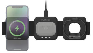 MyCharge Wireless Magnetic Charging Pad 3-in-1 Magsafe Foldable 1791928