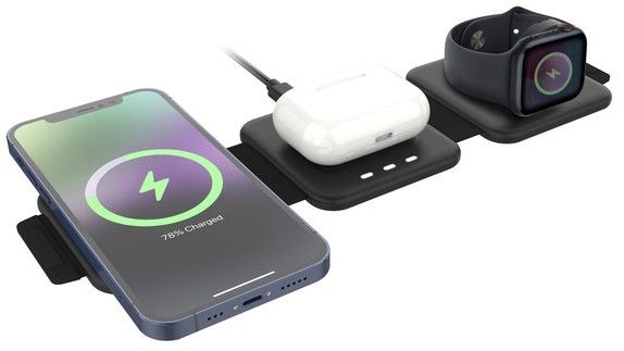 MyCharge Wireless Magnetic Charging Pad 3-in-1 Magsafe Foldable 1791928