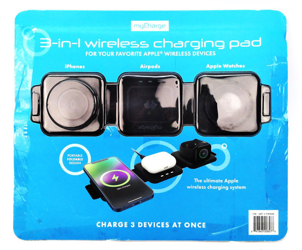 MyCharge Wireless Magnetic Charging Pad 3-in-1 Magsafe Foldable 1791928