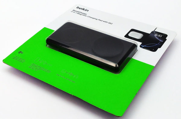 Belkin 2-in-1 Magnetic Wireless Charging Pad Qi2 BoostCharge Pro Fast Charger