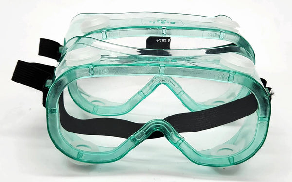 Protective Safety Goggles Wrap Around Splash Protection One Size Anti-Fog Z87+