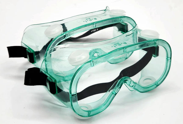 Protective Safety Goggles Wrap Around Splash Protection One Size Anti-Fog Z87+