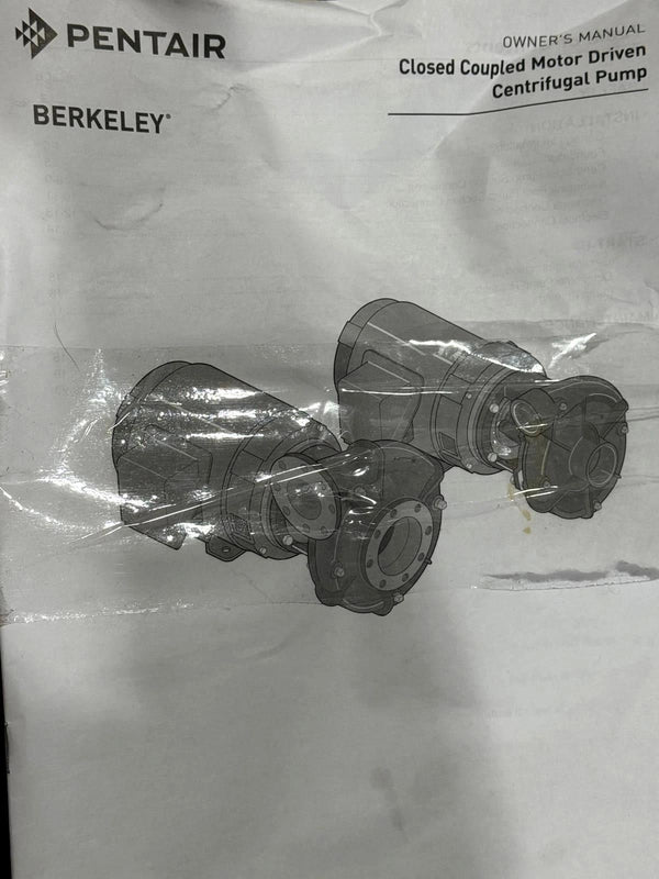 Lot of 10 Berkeley Centrifugal Pump Pentair C2MPS Closed Coupled Motor Driven