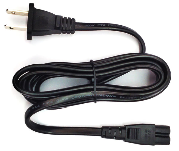 AC 2 Prong Power Cord Standard Cable 6FT OTV-451713CT286 for TV Laptop Console