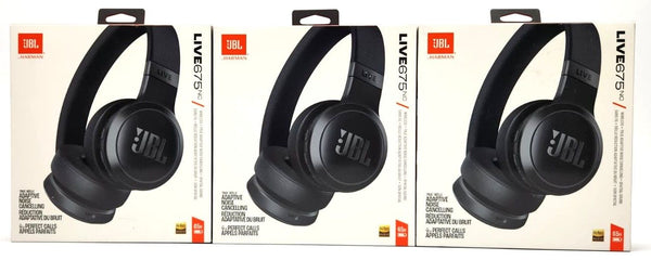 Lot of 3 JBL Wireless Headphones True Adaptive Noise Cancelling Live675NC