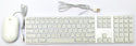 Apple Keyboard A1243 and Mouse Combo USB Wired  with Numeric Keypad Aluminum