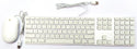 Apple Keyboard A1243 and Mouse Combo USB Wired  with Numeric Keypad Aluminum
