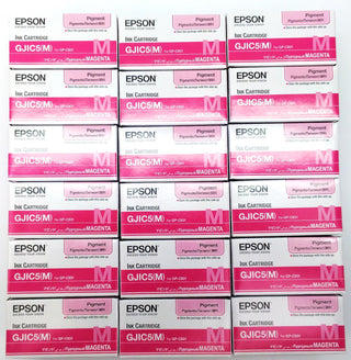 Lot of 50 Epson ColorWorks Printer Ink Cartridge GP-C831 Magenta C13S020565