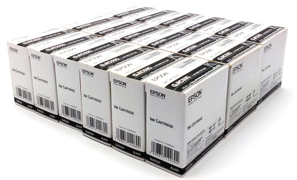 Lot of 25 Epson GJIC5-K Ink Cartridges ColorWorks Printer Black OEM C13S020563