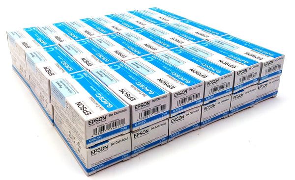 Lot of 450 Genuine Epson ColorWorks GP-C831 Printer Ink Cartridge Cyan