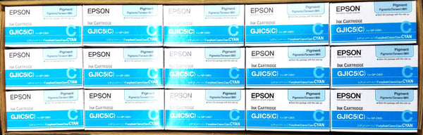 Lot of 450 Genuine Epson ColorWorks GP-C831 Printer Ink Cartridge Cyan
