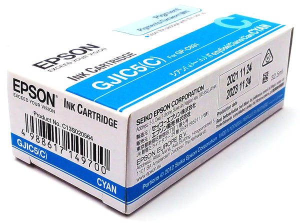 Lot of 450 Genuine Epson ColorWorks GP-C831 Printer Ink Cartridge Cyan