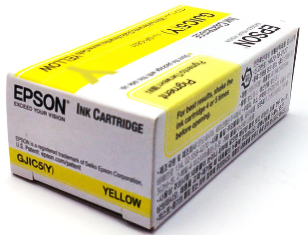 Lot of 450 Epson GJIC5-Y ColorWorks Printer Ink Cartridge Yellow -Wholesale Deal