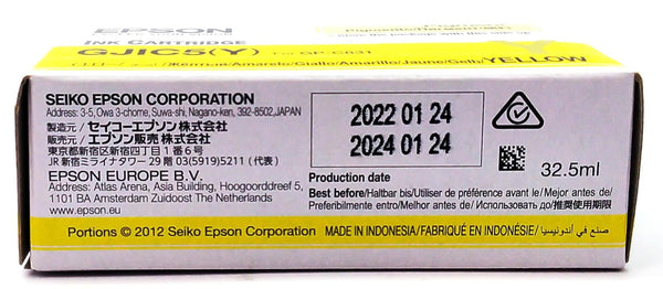 Lot of 450 Epson GJIC5-Y ColorWorks Printer Ink Cartridge Yellow -Wholesale Deal