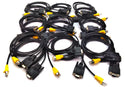 (Lot of 250) RJ50 to DB9F Shielded Data Cables – 6ft Custom Pinout C2G 7082609
