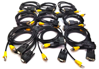 (Lot of 250) RJ50 to DB9F Shielded Data Cables – 6ft Custom Pinout C2G 7082609