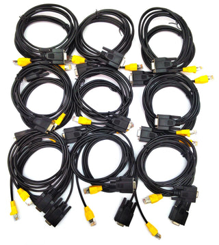 (Lot of 250) RJ50 to DB9F Shielded Data Cables – 6ft Custom Pinout C2G 7082609