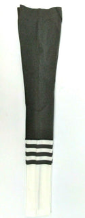 Women's Yoga Pants CelerSport Power Flex Workout Leggings Grey & White Small New