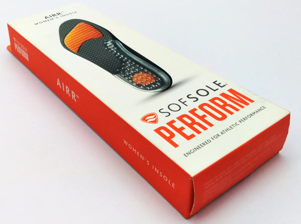 Sof Sole Women's AIRR Performance Full-length Insole Perf Cushion Orange 5-7.5