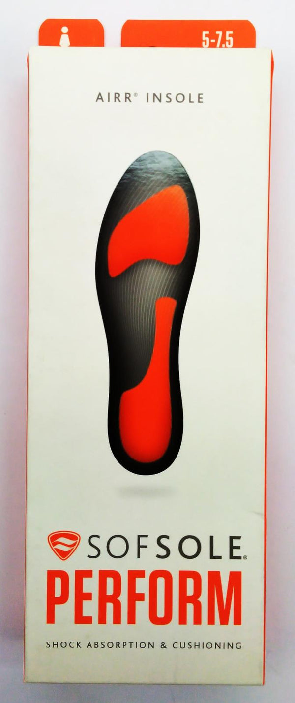 Sof Sole Women's Insole AIRR Performance Gel Shoe Insert Full Length Size 5- 7.5