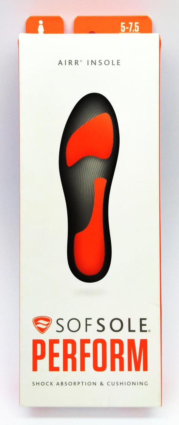 Sof Sole Women's Insole AIRR Performance Gel Shoe Insert Full Length Size 5- 7.5