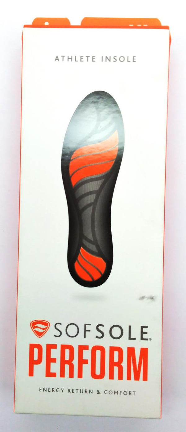Sof Sole Women's Athlete Perform Insole Medium Thickness Size 5 - 7.5 Blue