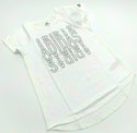 Lot of 30 Adidas Girls'  T-Shirt Raglan Graphic Short Sleeve Tee White Large New