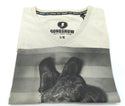Men's Graphic T-Shirt Gongshow V-Neck Hockey Short Sleeve Fashion Tee Grey - NEW