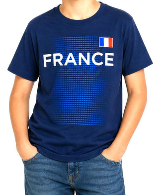 France Boy's T-Shirt Gen 2 Outerstuff Youth Soccer One Team Short Sleeve Navy