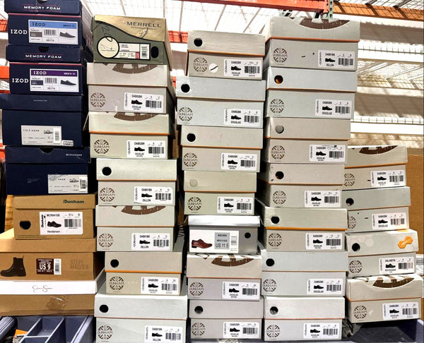 Wholesale Lot of 312 Brand Name Shoes Athletic Running Cleats Hiking Mixed Sizes